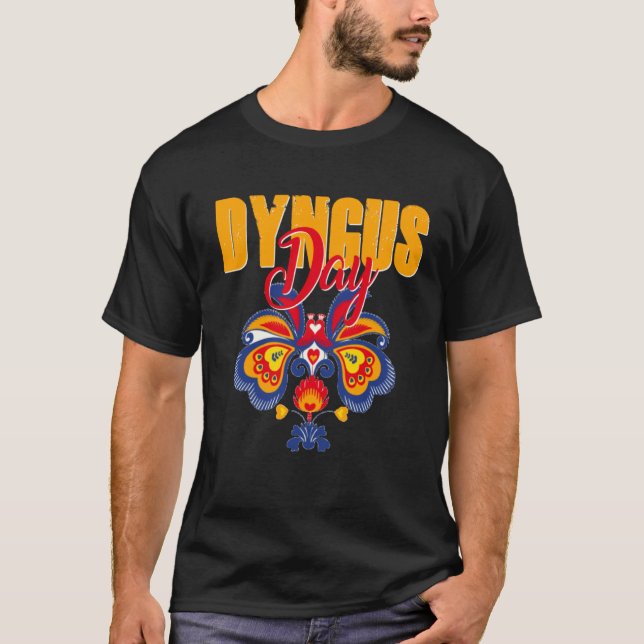 Camiseta Dyngus Day Easter Polish Folk Floral Flowers Wife  (Anverso)