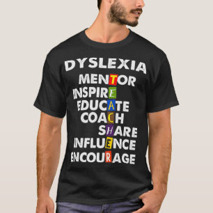 Camiseta Dyslexia Profesora Terapista Orgullosa Educar Dysl