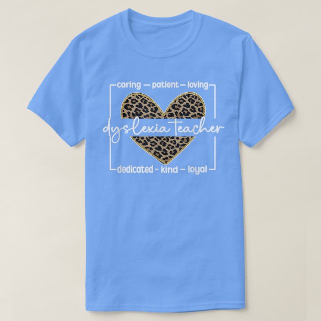 Camiseta Dyslexia Teacher Terapia disléxica Dyslexia Teachi (Diseño del anverso)