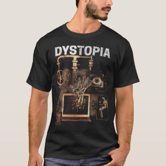 Camiseta Dystopia - Diseño de Calzado Tecno-Distópico