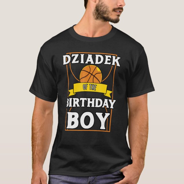 Camiseta Dziadek De Birthday Baller Bday Par (Anverso)