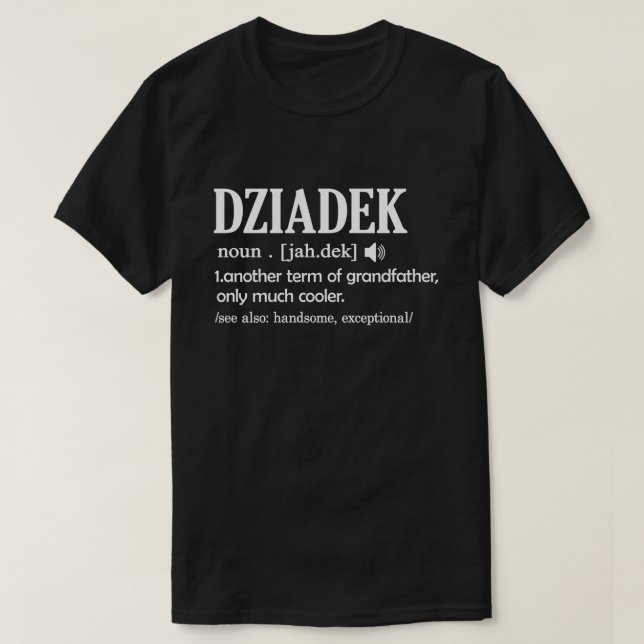 Camiseta Dziadek Definición Graciosa significa regalo de ab (Diseño del anverso)