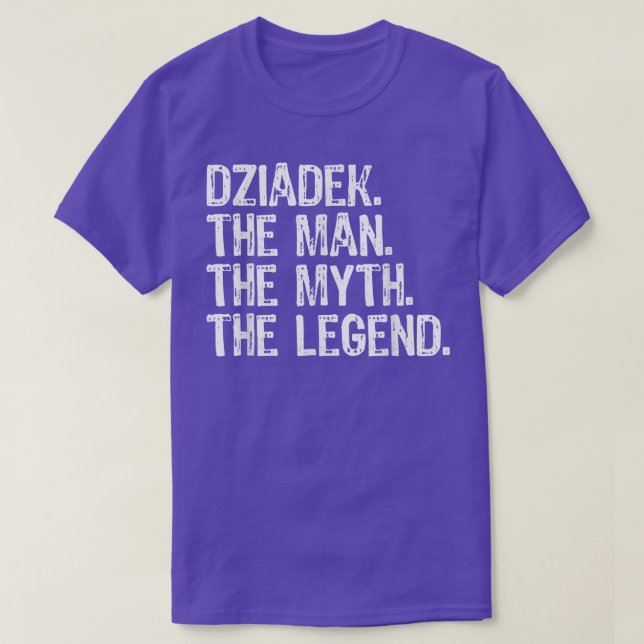 Camiseta Dziadek The Man The Myth The Legend Funny Guay  (Diseño del anverso)