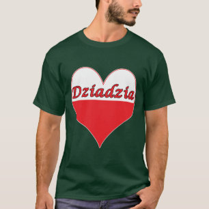Camiseta Dziadzia Corazón Polaco