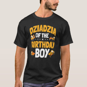 Camiseta Dziadzia Del Trabajador De Construcción Del Niño D