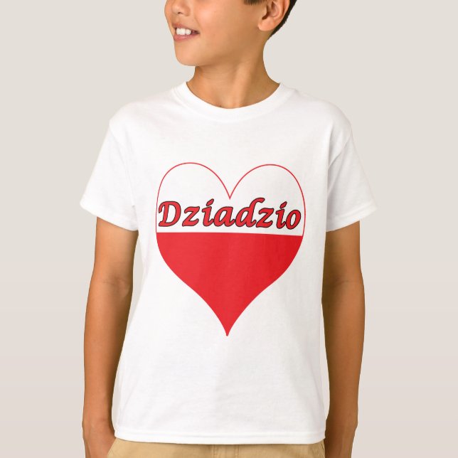 Camiseta Dziadzio Corazón Polaco (Anverso)