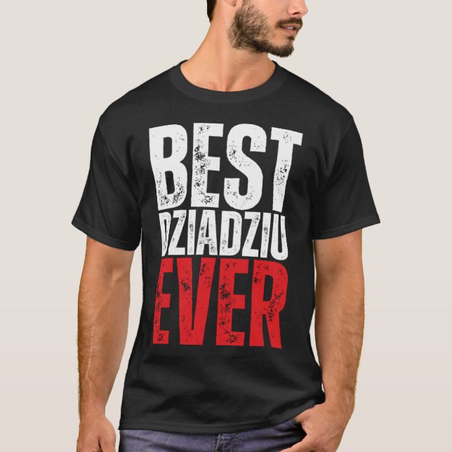 Camiseta Dziadziu Mejor Dziadziu jamás abuelo polaco (Anverso)