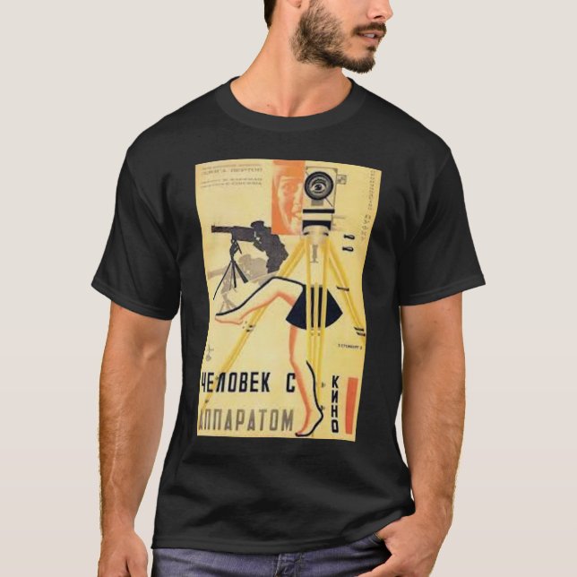 CAMISETA DZIGA VERTOVS MAN CON CÁMARA DE PELÍCULA 19291 (Anverso)