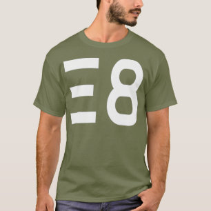Camiseta E8 Dimensiones de la física cuántica de la teor