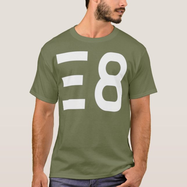 Camiseta E8 Dimensiones de la física cuántica de la teoría  (Anverso)