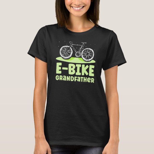 Camiseta E Abuelo Bicicleta Bicicleta Ciclista Eléctrico G (Anverso)