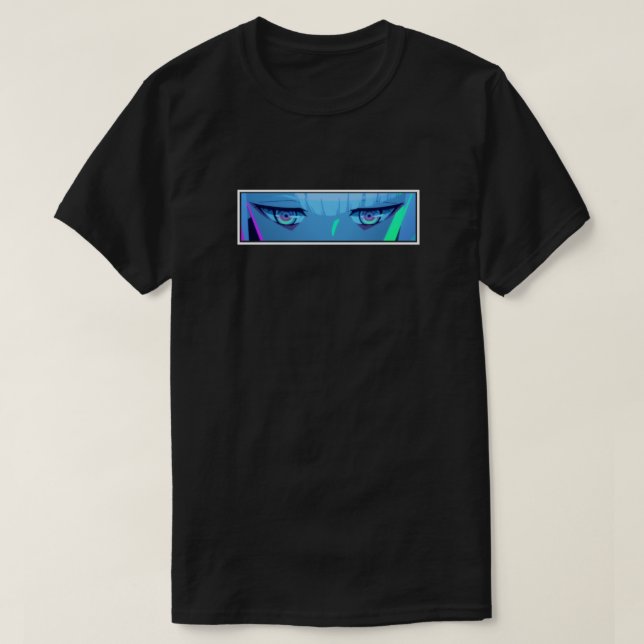 Camiseta E:\AnhgocUpZZ\Lucy ojos Cyberpunk Edgerunners 1.pn (Diseño del anverso)