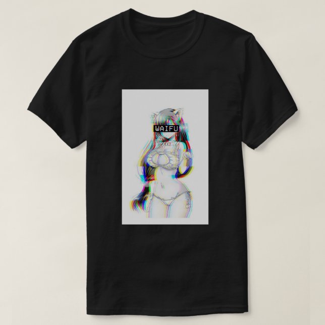 Camiseta E:\AnhgocUpZZ\Waifu Anime Neko Cat Chica .png (Diseño del anverso)