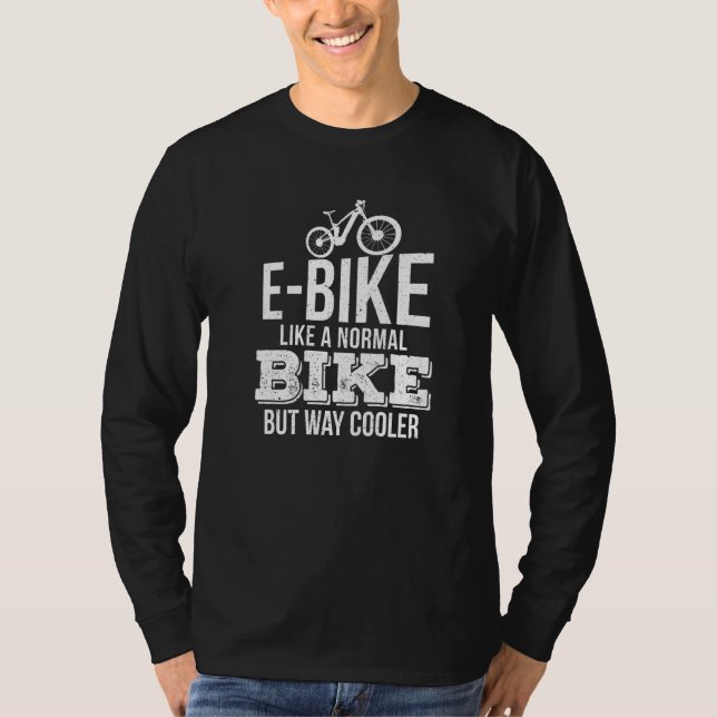 Camiseta E Bicicleta Como Una Bicicleta Normal Pero Muy Frí (Anverso)