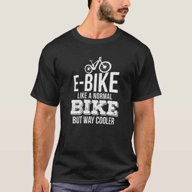 Camiseta E Bicicleta Como Una Bicicleta Normal Pero Muy Frí (Anverso)
