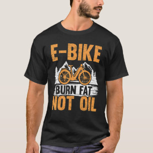 Camiseta E Bicicleta Quemar grasa no aceite Bicicleta Eléct
