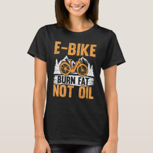 Camiseta E Bicicleta Quemar grasa no aceite Bicicleta Eléct