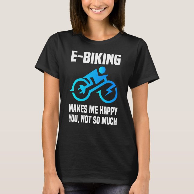 Camiseta E Bicicleta Sarcástica E Dice Que Me Encanta El Bi (Anverso)
