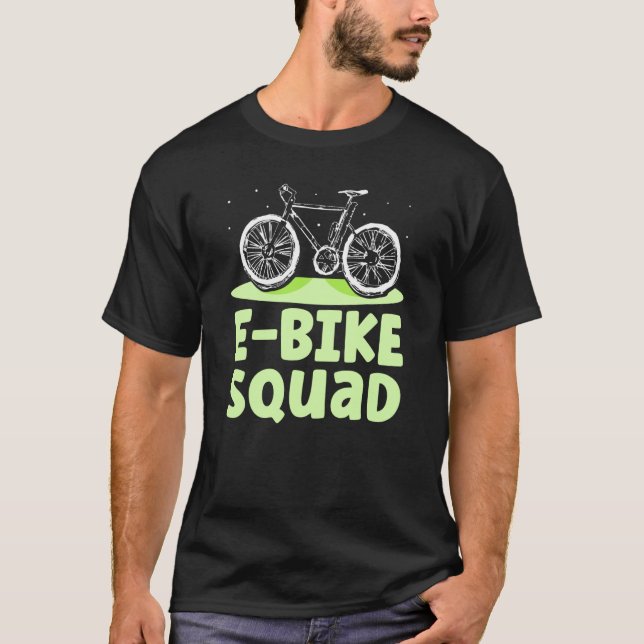 Camiseta E Bicicleta Squad Electric Biker Bicicleta (Anverso)