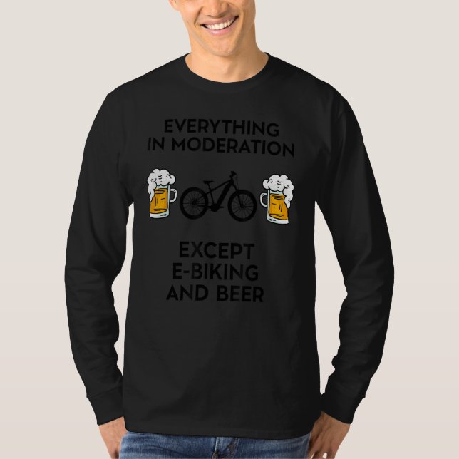 Camiseta E Bicicletas Bicicletas Electric E Biking MTB Bike (Anverso)