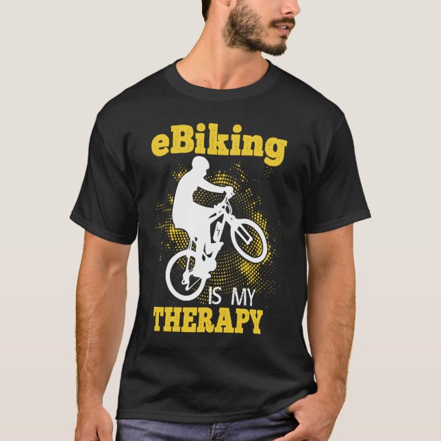 Camiseta E Bike    Riding E Bikes E Biker E Biking (Anverso)