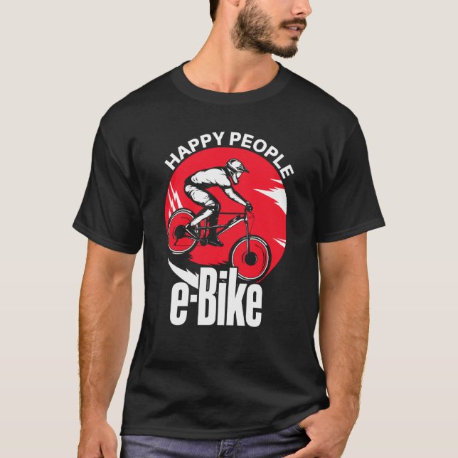 Camiseta E Biker E Bike Dice Que Me Encanta El Bicicleta (Anverso)