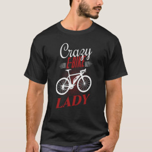 Camiseta E Biker Shirrazy E Bike Lady Love E Bicicleta