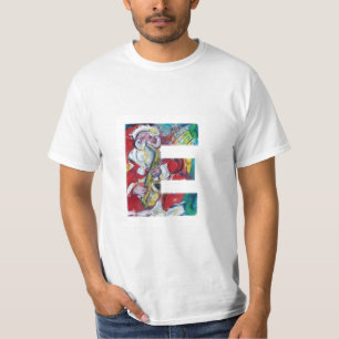 CAMISETA E CARTA /SANTA Y SAX, FIESTA NAVIDADES MONOGRAM