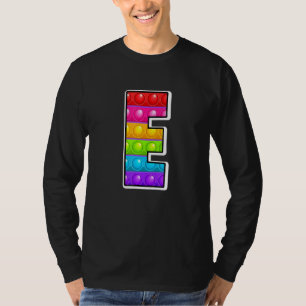 Camiseta E Cutest Capital Letra C Alphabet Funny Poppin Ki