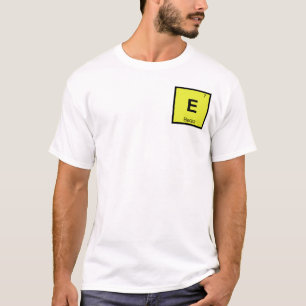 Camiseta E - Electra Símbolo de la tabla periódica de quími