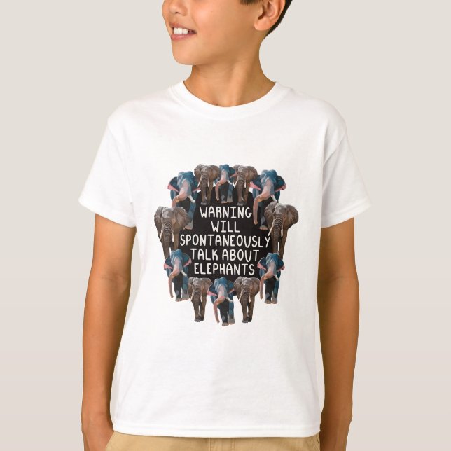 Camiseta E es para Elephant (Anverso)