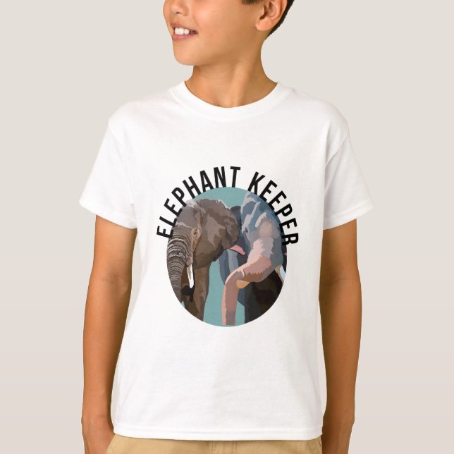 Camiseta E es para Elephant Keeper (Anverso)