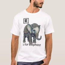 E es para Elephant T-Shirt