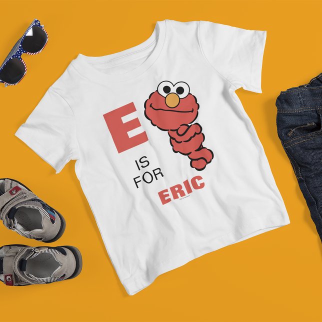 Camiseta E es para Elmo | Añadir su nombre (Subido por el creador)