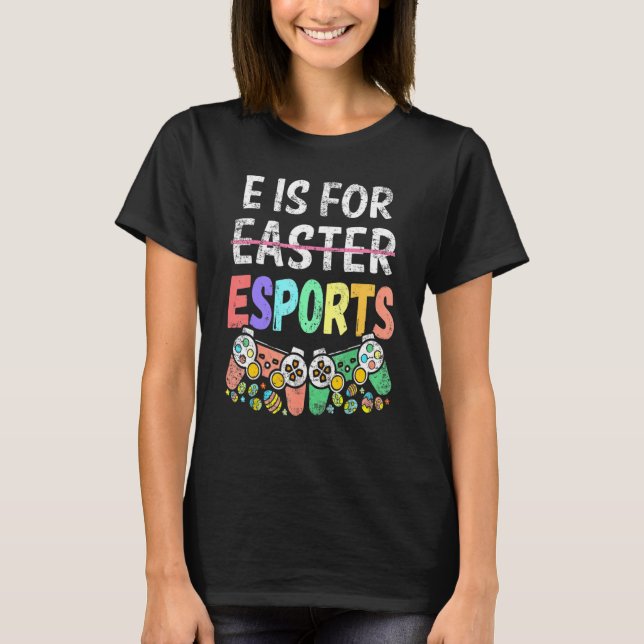 Camiseta E Es Para Esport Easter Divertido Juego De Video D (Anverso)