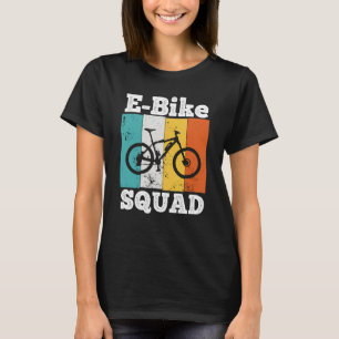 Camiseta E Escuadrón de Bicicletas EBike Equipo E Ciclismo 