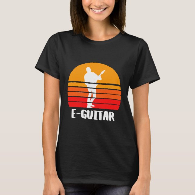 Camiseta E Guitar Sunset (Anverso)