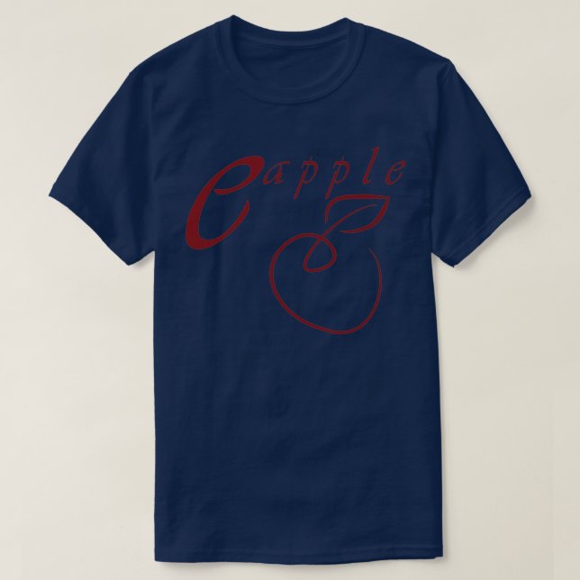 Camiseta E manzana 1 (Diseño del anverso)