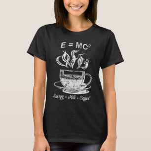 Camiseta E Mc2 Energía Leche Coffee Science