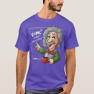 Camiseta E=MC2 Fórmula física Ciencia Coffee Energy Más C