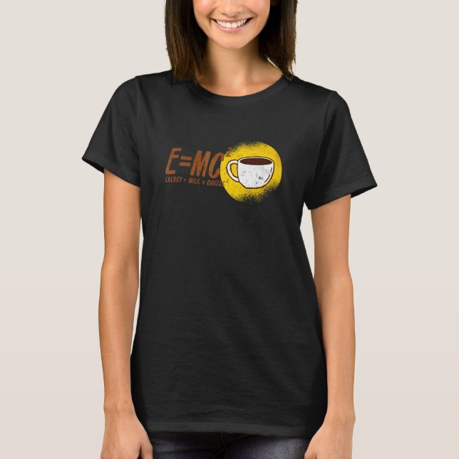 Camiseta E Mc2 Teoría de la energía Leche Café Teoría de la (Anverso)