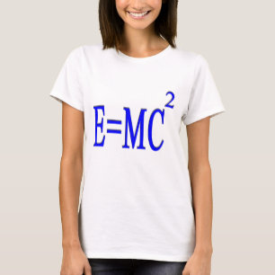 Camiseta E=MC 2 (azul)