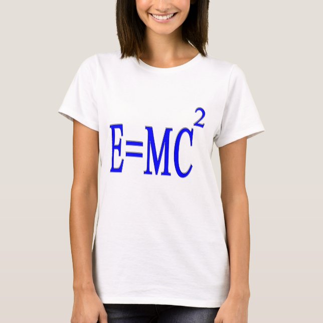 Camiseta E=MC 2 (azul) (Anverso)