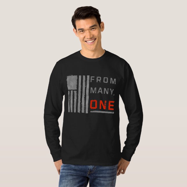 Camiseta E Pluribus Unum - Manga larga (Anverso completo)
