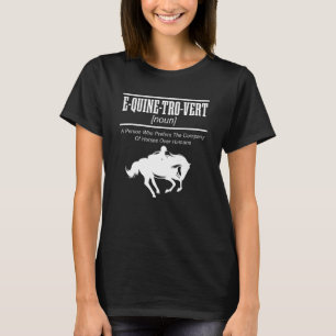 Camiseta E QUINE TRO VERT Caballo ecuestre de caballos