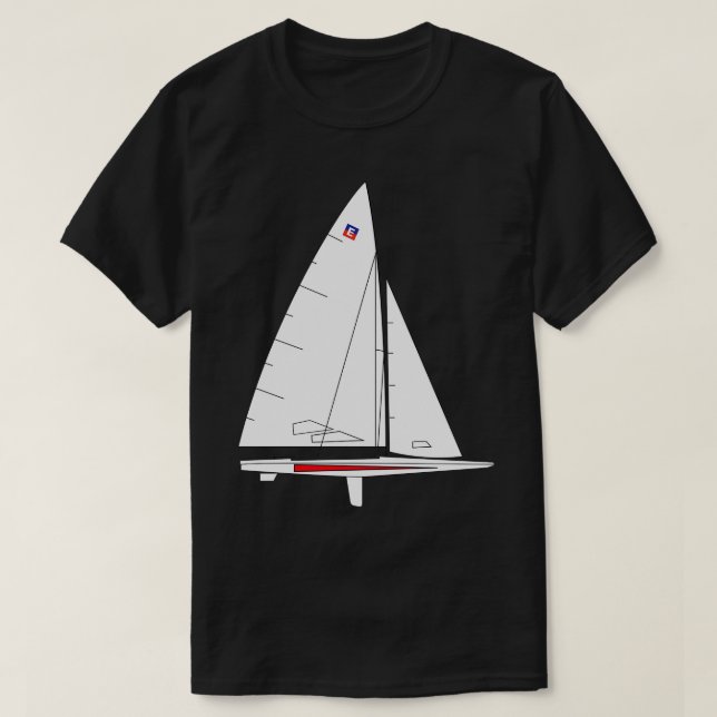 Camiseta E Scow Sailboat Classic TShirt (Diseño del anverso)