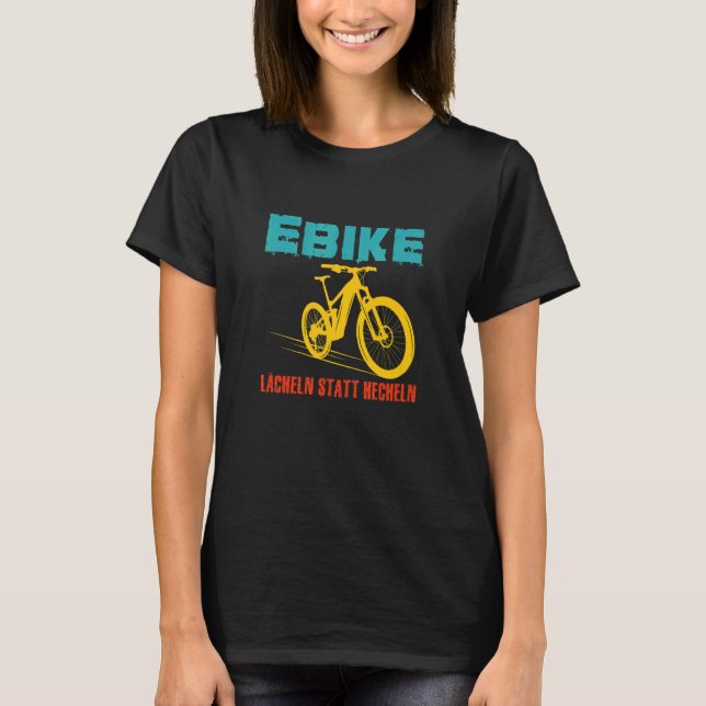 Camiseta E Sonrisa En Bicicleta En Lugar De Cantar Para El  (Anverso)