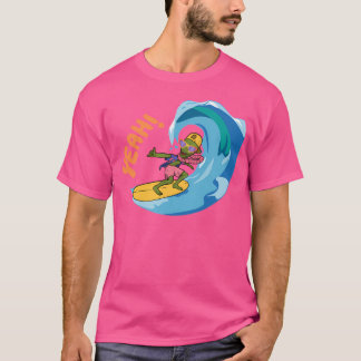 Camiseta E.T Curtindo Uma Onda.