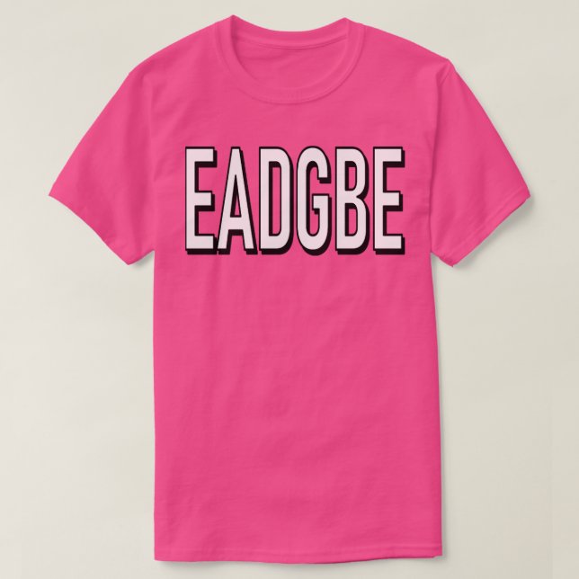 CAMISETA EADGBE (Diseño del anverso)