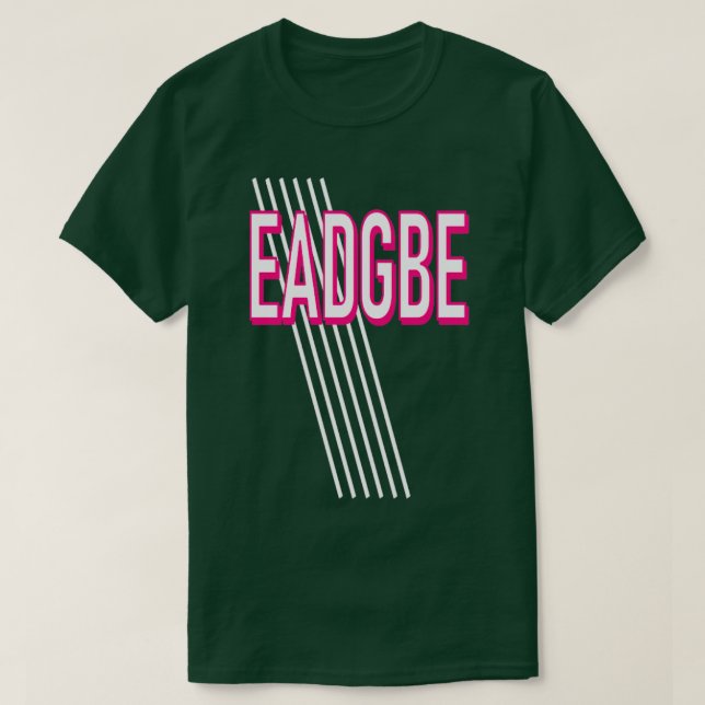 CAMISETA EADGBE1 (Diseño del anverso)